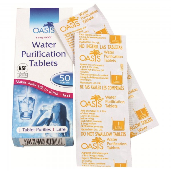 Wasseraufbereitung 'Oasis' 50 Tabletten