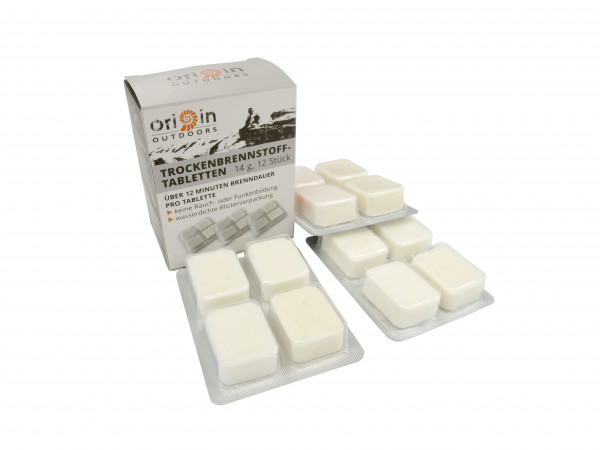 Trockenbrennstofftabletten 14 g - 12 er Pack