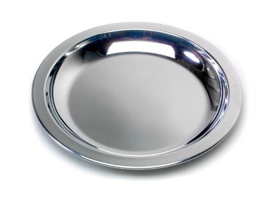 Edelstahlteller Flach - 23,5 Cm